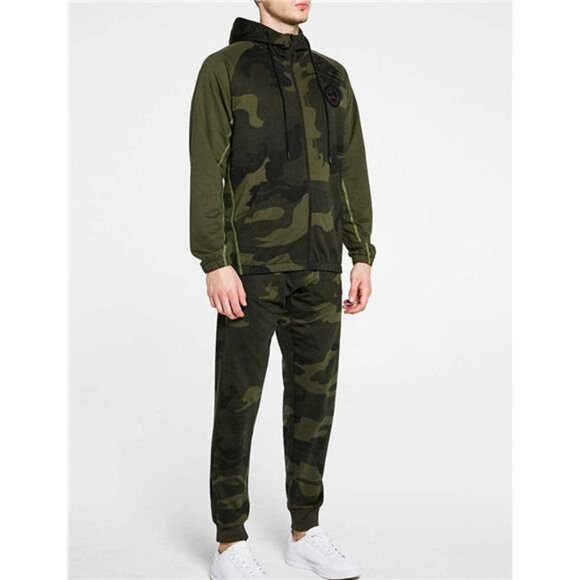 NEW Men's Hooded Athletic Tracksuit Casual Full Zip Jogging Sweat Suits - Picture 2 of 6